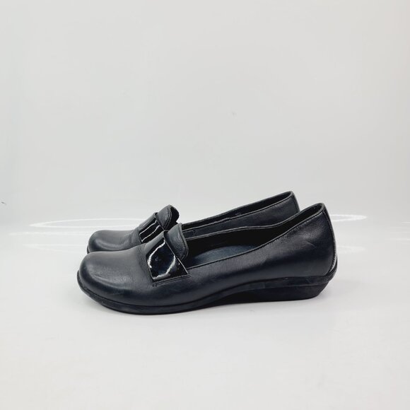 Dansko Women's Black Leather Slip-On Flat Loafers Shoes Size US 8 EUR 38 - Picture 2 of 7